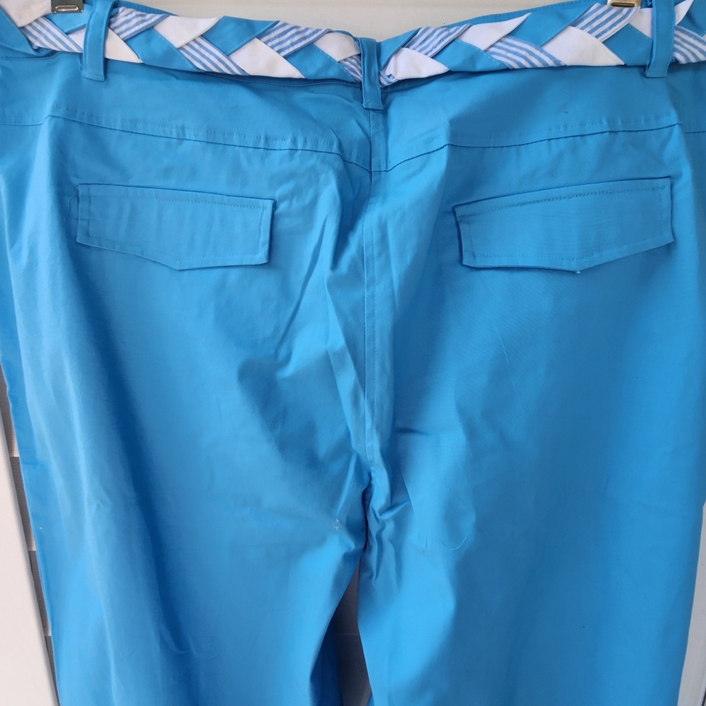 Denim & Co. Blue Outfit. Seersucker  Jacket, Matching Top And Pants. New. Size2X - Picture 4 of 11